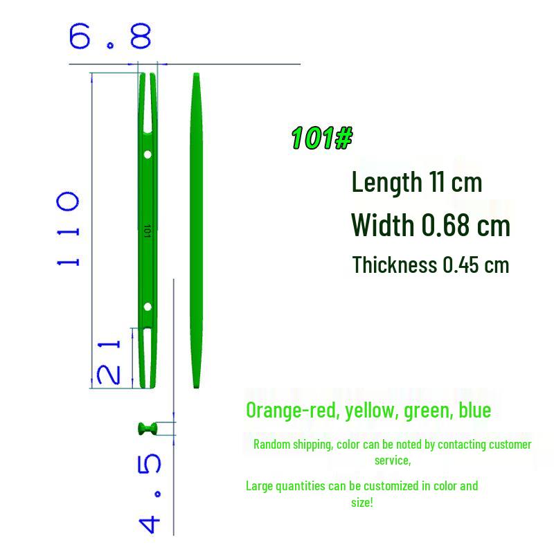 Двусторонний пластиковый челнок для плетения сетей, ремонта рыболовных сетей и многоцелевой инструмент для намотки лески
