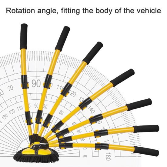15° Изогнутая щетка для мытья автомобиля с длинной ручкой Микрофибровая швабра для мытья автомобиля без царапин с удлинителем