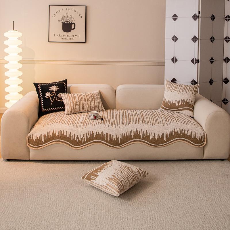 Irregular Special-Shaped Sofa Cushion Universal In All Seasons New High-End Seat Cushion Non-Slip Straight Leather Sofa Cover