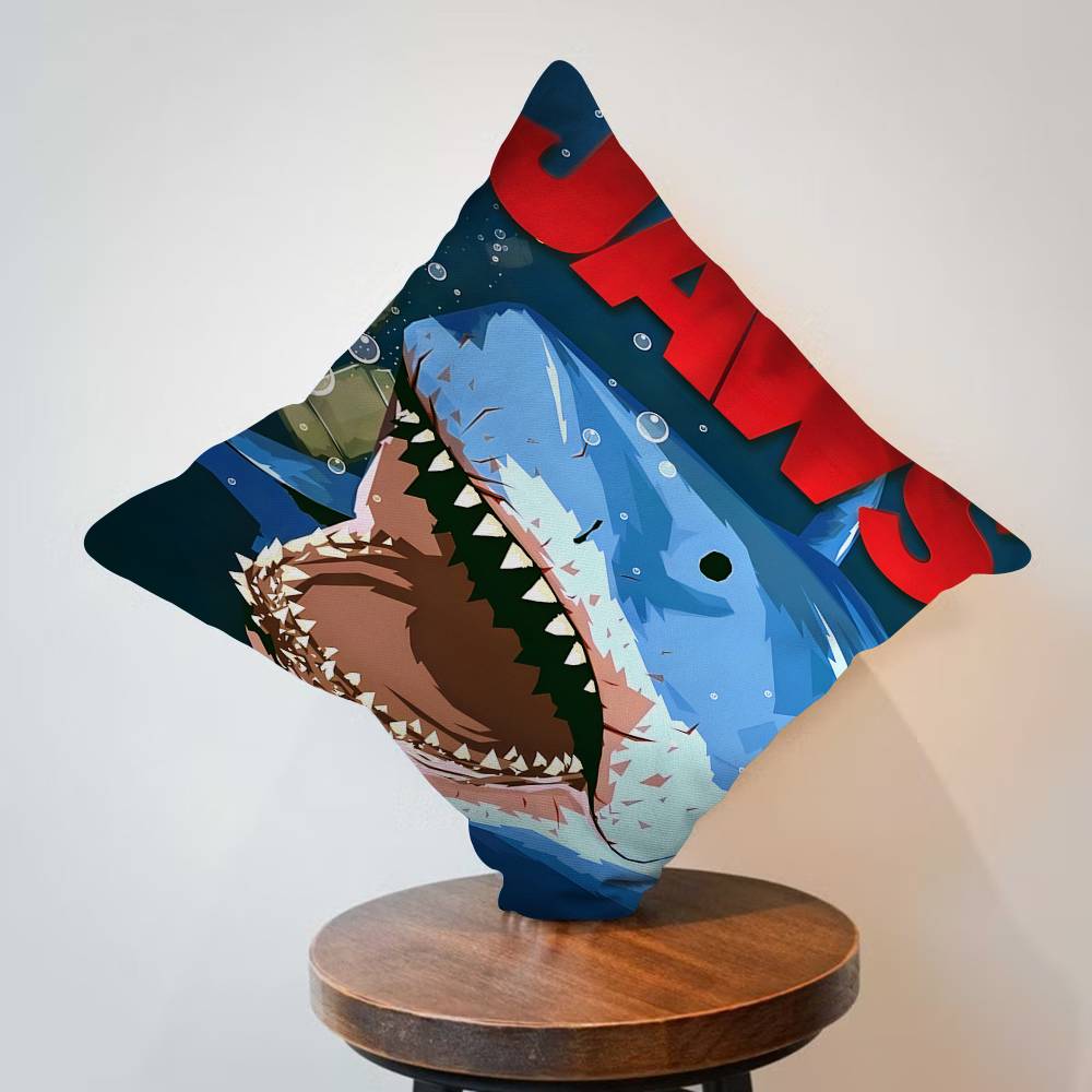 JAWS Movie Pillow Cover For Bedroom Room And Living Room Sofa Decorative Cushion Cover