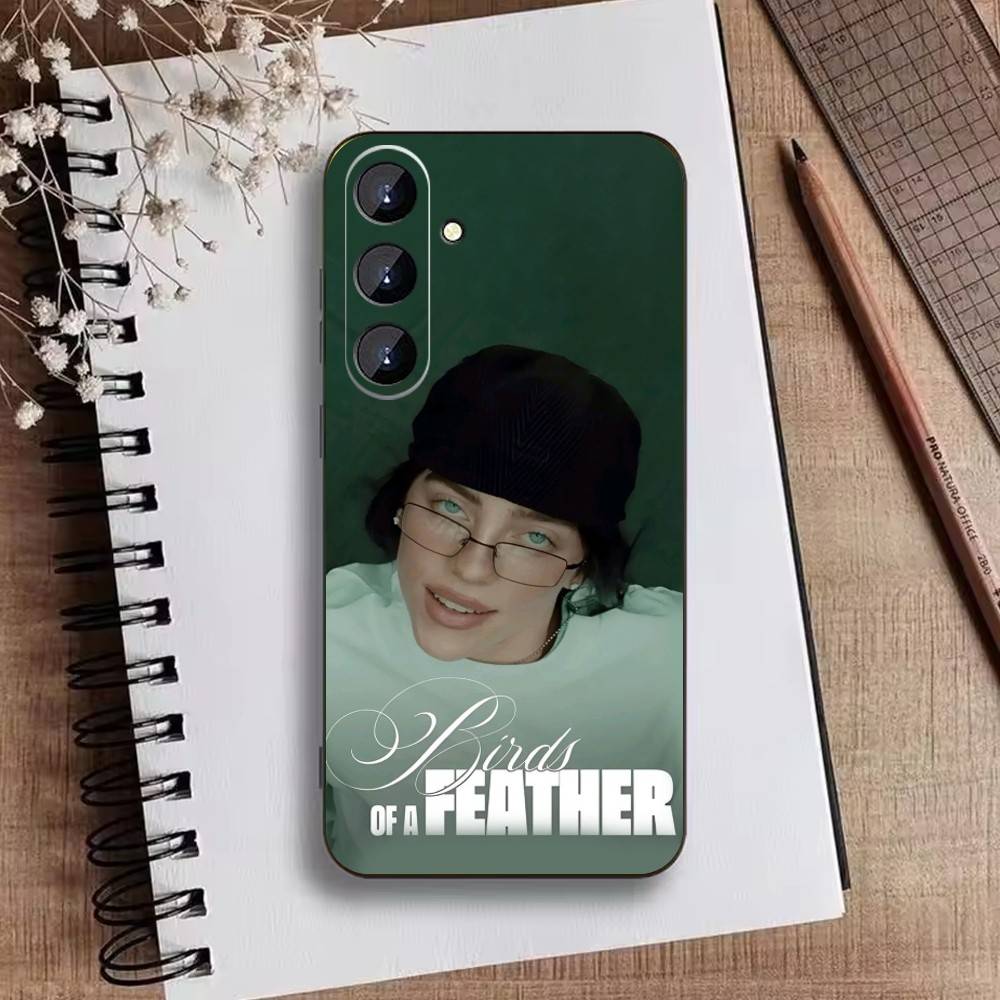 Чехол для телефона S-Singer B-Billie Eilish для Samsung Galaxy A73, A72, A71, A70, A52, A51 Другие Мягкий Черный Чехол