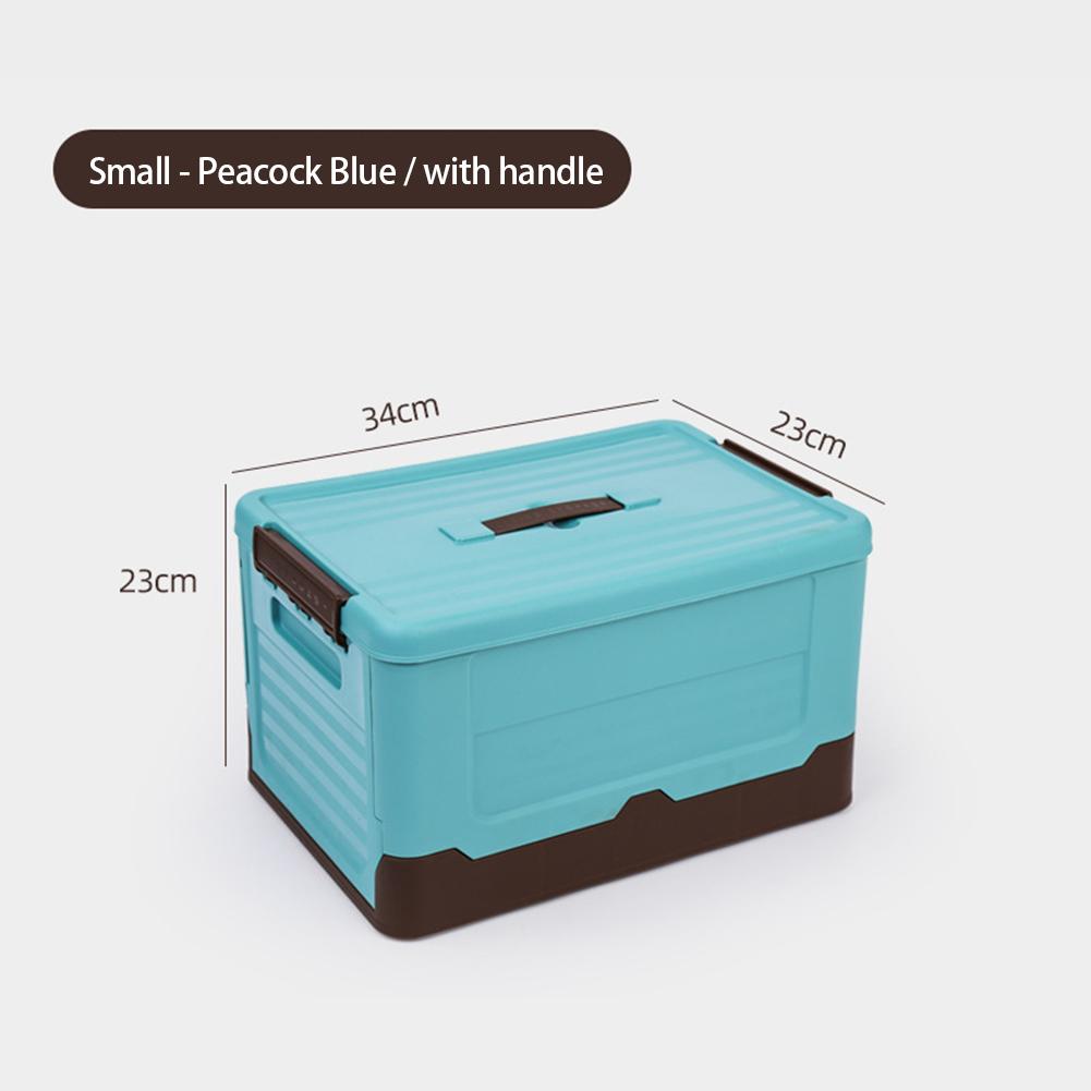 Large Capacity Foldable Storage Box With Lid Multifunction Organizer Toy Box Student Dormitory Plastic Storage Case