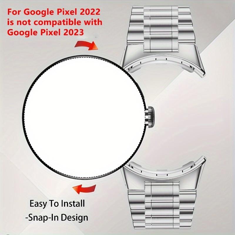 Металлический ремешок из нержавеющей стали для Google Pixel Watch 3 45 мм, аксессуары для ремешка, замена