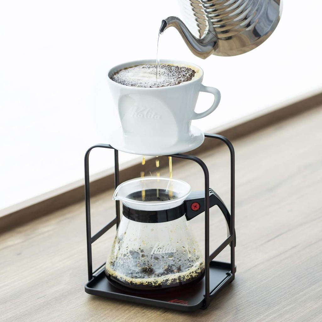 Кофейный сервиз Kalita Easy Pour Thermal 102 из термостойкого стекла для 2-4 человек, 500 мл, можно мыть в микроволновой печи, 500 л, капельный кофейный сервиз