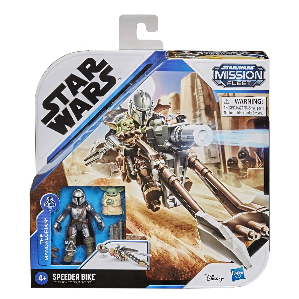 Star Wars Mission Fleet Minifigure Vehicle Pack Mandalorian with Speeder Bike STAR WARS 2020 MISSION FLEET Figure Vehicle Pack MANDALORIAN WITH