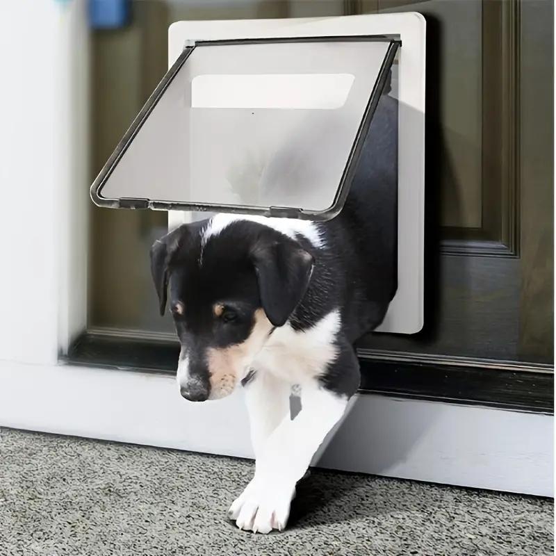 Strong Lockable Dog Door with Privacy Protection Flap Gate For Big Small Dogs Pet Safety Doors Easy to Install