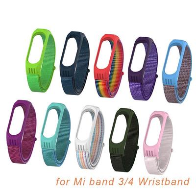 Нейлоновый силиконовый дышащий спортивный универсальный сменный браслет для Mi Band 3 4 ремешок