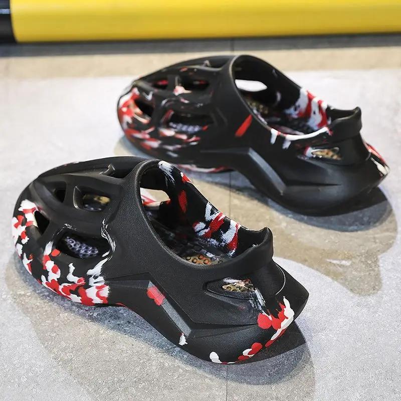 Модные мужские уличные сандалии Дышащие Сверхлегкие Новые Летние Низкая Цена Номер 41 Распродажа Модные Босиком Роскошные Стили 2025 Купить Мужскую Обувь