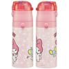 Skater Children's Stainless Steel Water Bottle 2-Way Direct Drinking 420ml Cup Drinking 350ml My Melody Ushiro Shiro Sanrio Child-friendly Lightweight