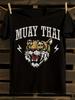 Муай Тай Тайгер Кикбоксинг Футболка Мужская Футболка Женские Футболки с Принтом Букв Футболка с Коротким Рукавом Повседневная Уличная Футболка Топ
