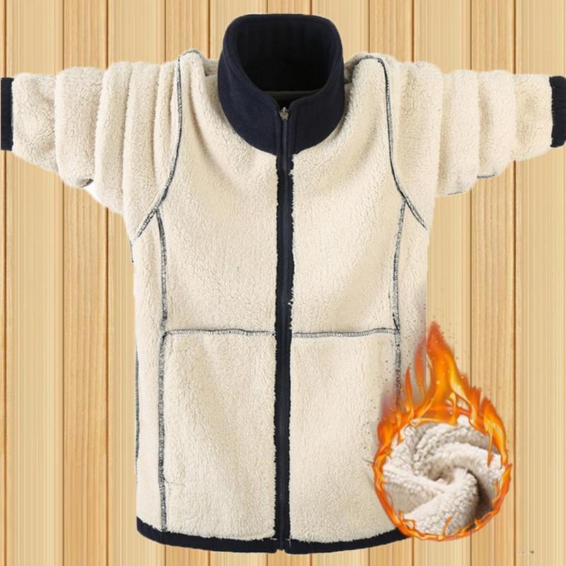 Флисовая толстовка мужская теплая утолщенная толстовка осень-зима мужская одежда однотонная