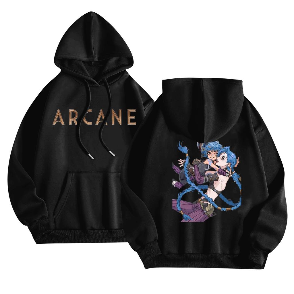 Женская мода O-образный вырез с длинным рукавом и принтом, толстовка с капюшоном