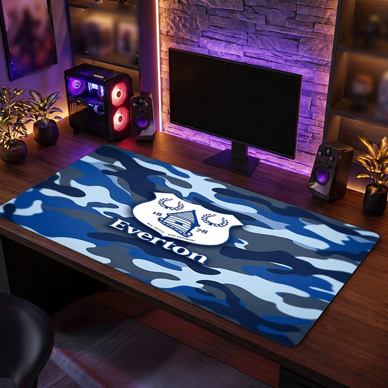 Игровой коврик для мыши Everton Football Print, большой, противоскользящий, расширенный, для офиса, дома