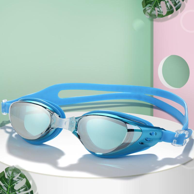 Plating Myopia Swim Goggles Professional Waterproof Anti Fog UV Shield Eyewear Swimming Pool Water Sports Glasses for Men Women