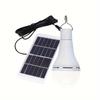 1pc LED Solar Lamp Bulb, Waterproof Portable Solar Garden Hanging Light, For Outdoor Hiking Fishing Emergency Lighting