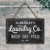 Персонализированный Металлический Жестяной Знак с Индивидуальным Текстом для Стирки, Сушки, Складывания