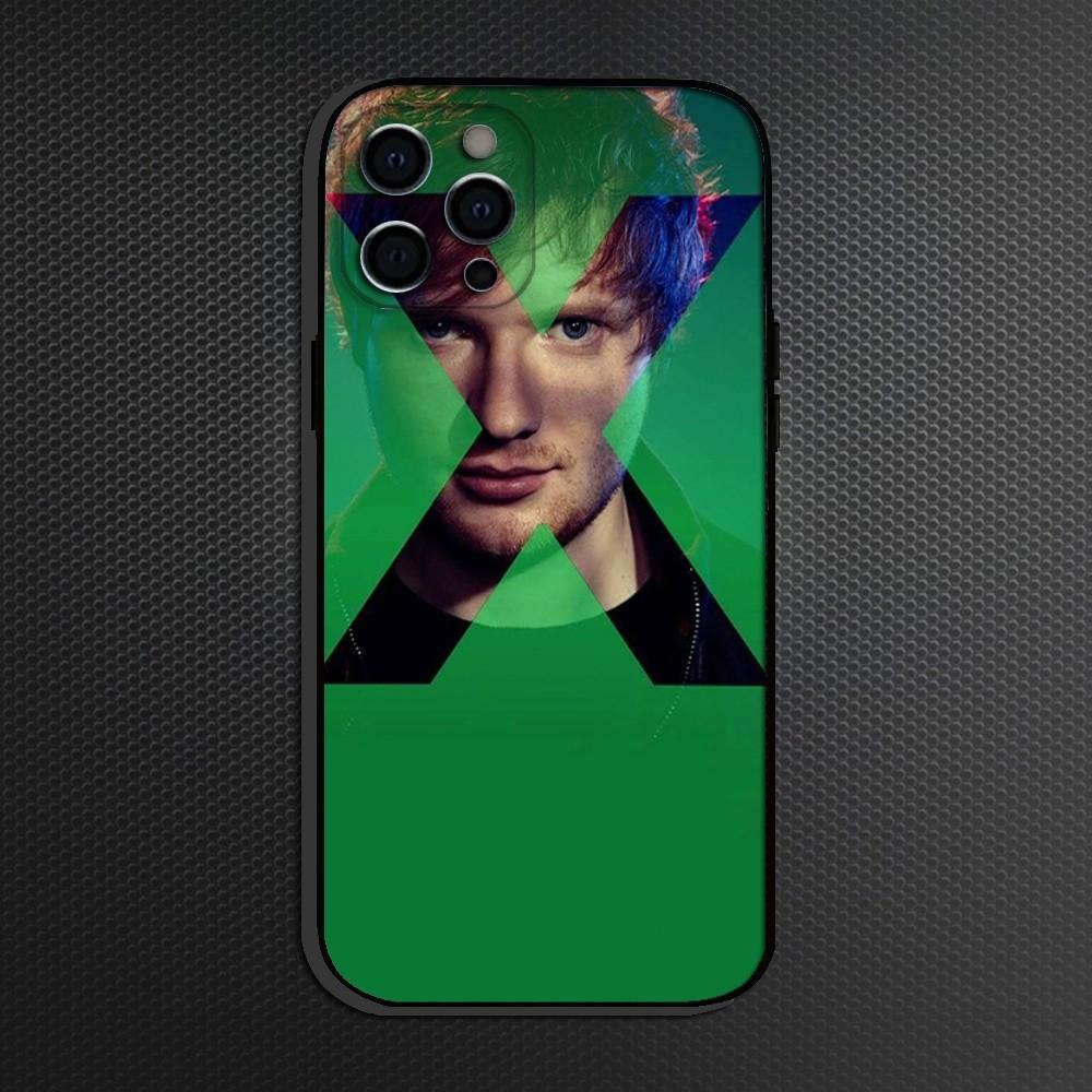 Singer E-Ed Sheeran Phone Case For iPhone 16,15,14,13,12,11 Plus,Pro Max,XS,X,XR,SE,Mini,8,7,Soft Silicone Black Cover