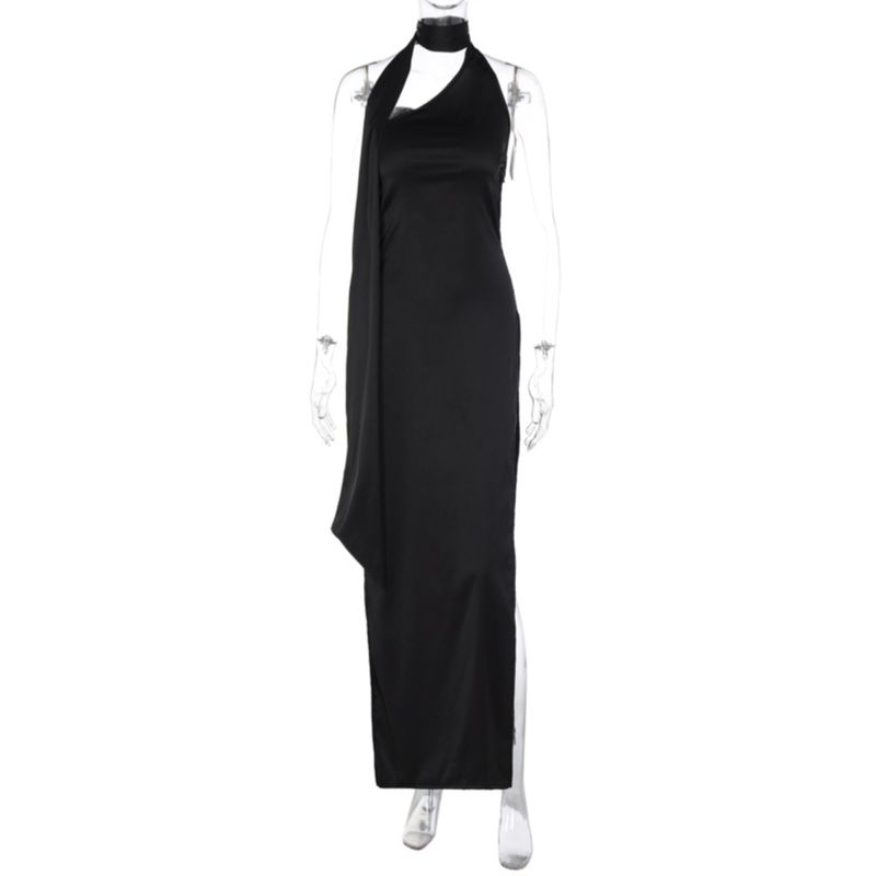 Women's Clothing 2024 Summer New Arrival Fashion Wind Fashionable, Elegant and Sexy Backless Slit Dress