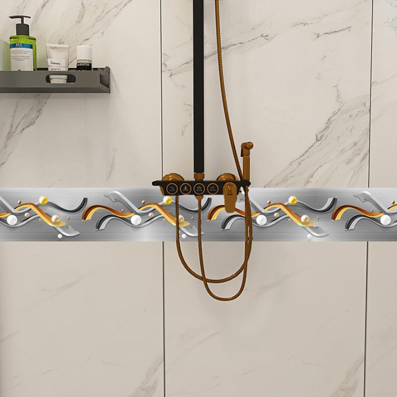 Мраморная мозаика, плинтус, наклейки на стену, ПВХ, самоклеящиеся, для гостиной, ванной комнаты, кухни, водонепроницаемая плитка, наклейки на талию, обои, границы, декор