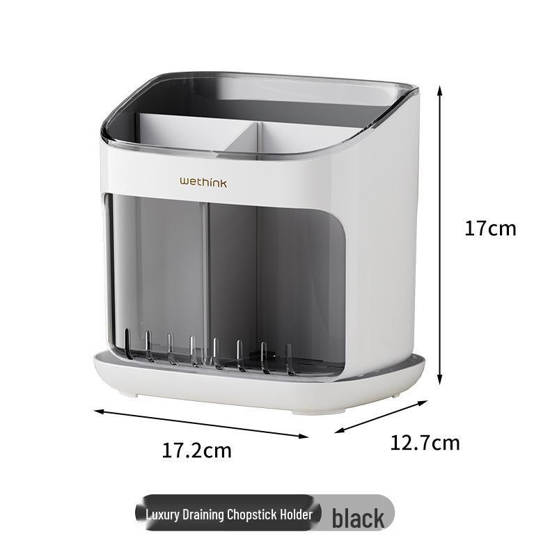 Напольный кухонный цилиндр для палочек с подставкой для сушки