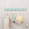 Multifunction Kitchen Storage Hook Holder 6 Hooks Wall Door Hanger Hooks for Spoon Scoop Bathroom Kitchen Organizer