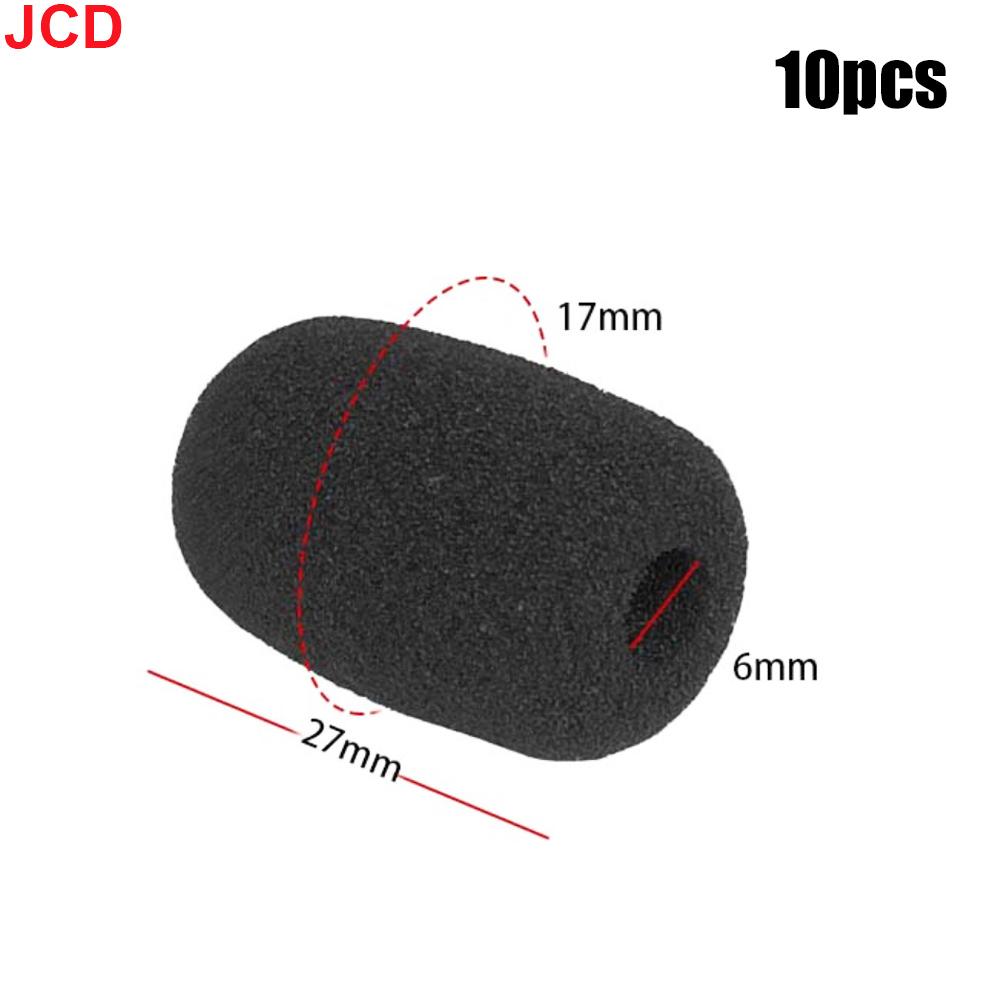 JCD 10 шт. Мини-микрофонные поролоновые чехлы Защитные чехлы для микрофона Сменная ветрозащитная губка для гарнитуры Чехол для микрофона