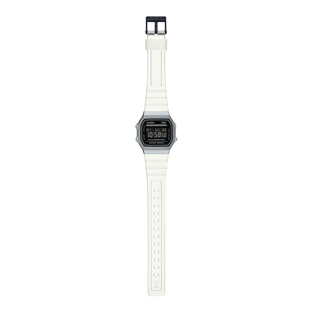 Casio Мужские кварцевые часы с будильником, водостойкие, из смолы A168XES-1B