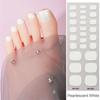 Semi Cured Gel Toe Nail Strips Long Lasting Nail Polish Strips Salon Gel Nail Sticker Nail Art Wrap Decoration for Women