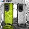 KEYSION Противоударный бронированный чехол для Huawei nova 13 Pro Мягкий силиконовый + прозрачный сотовый чехол для задней панели телефона Huawei nova 13