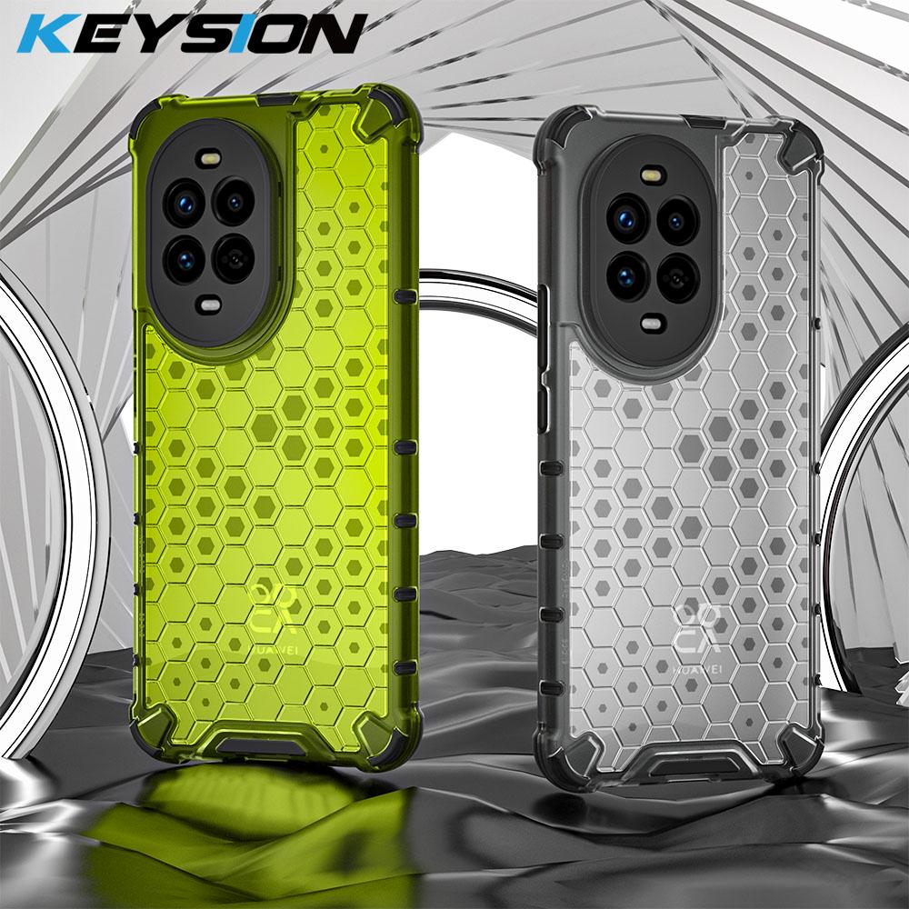 KEYSION Противоударный бронированный чехол для Huawei nova 13 Pro Мягкий силиконовый + прозрачный сотовый чехол для задней панели телефона Huawei nova 13