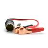 12V 50A Power Car Cigarette Lighter Female To Alligator Clip Extension Connector To Terminal Clip-on Battery Adapter Auto Socket