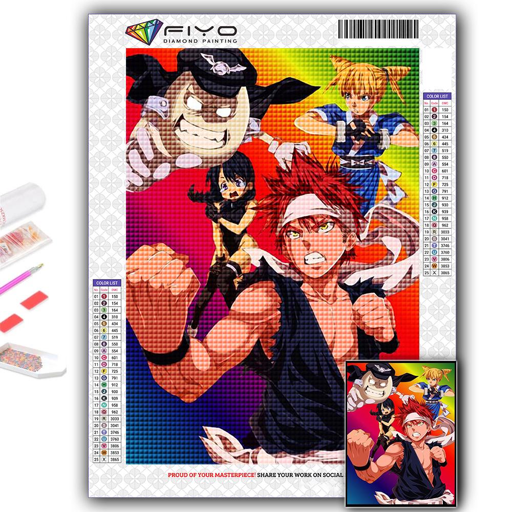 5D DIY Алмазная картина вышивка крестом аниме Shokugeki no Soma Алмазная вышивка мозаика настенное искусство украшение дома