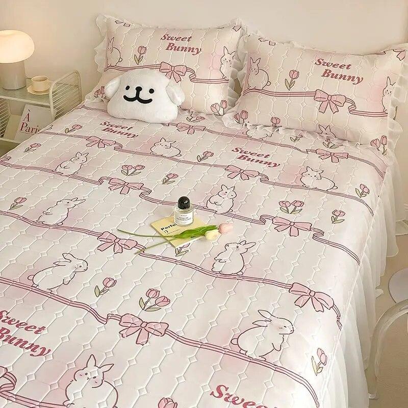 Корейский летний охлаждающий латексный тонкий комплект одеял с кондиционером, простыня с наволочками, роскошный комплект постельного белья размера «queen-king-size»