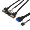 Передняя панель USB3.0+ USB3.0+Порт аудиоразъема высокой четкости Плата вводов/выводов + Внутренний проводной аудиовидеокабель для компьютера для