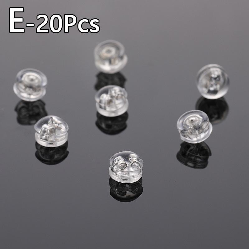 20 шт. набор сережек аксессуары серьги заглушки силиконовые беруши DIY силиконовые анти-потеря противоскользящие украшения