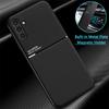 For Samsung Galaxy A04s SM-A047F Case Leather Magnetic Car Holder Phone Case For Samsung A04S A 04S Soft Silicon Back Cover