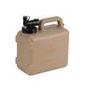 Captain Stag Poly Tank Water Tank Water Jug Antibacterial Type 5L with Faucet and Handle Beige Bordi (CAPTAIN STAG) UE-2052