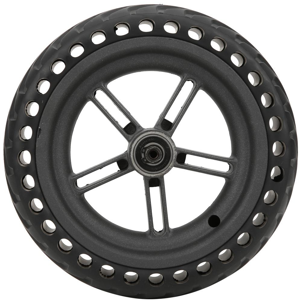 Cellular Rear Wheel Fit for Xiaomi Electric Scooter Black Rubber Tire Wear Resistant