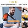 Electric Heating Shoulder Massager Vibration Shoulder Knee Brace 2 in 1  Massage Blets Warmer Heated Muscle Relax Pads