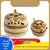Fat Cat Plush Doll: Cute Hamburger & Cake Cat Design, Perfect for Claw Machines