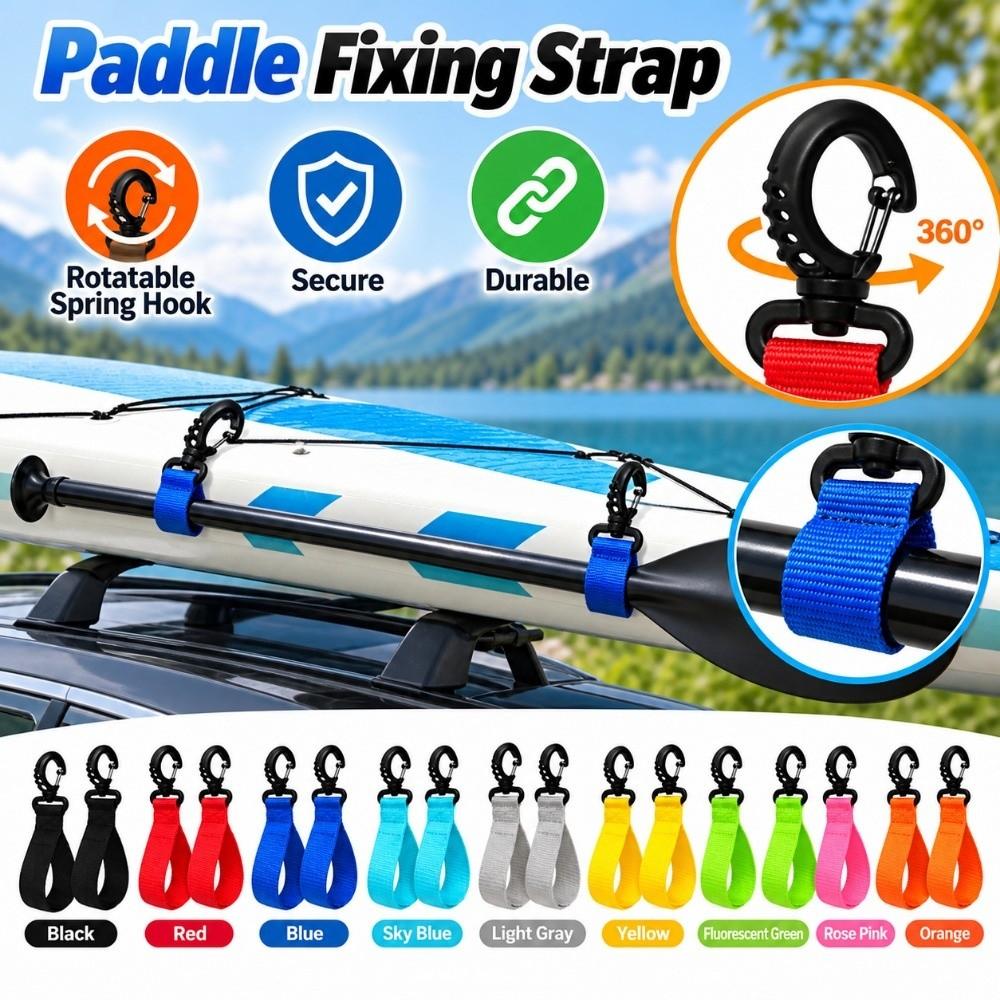 2Pcs Adjustable Paddle Buckle Mother-and-Child Posters Kayak Strap Paddle Clip Kayak