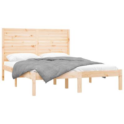Solid Wood Bed Frame 120x200 Cm