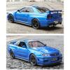 Масштаб 1/32 Nissan GTR R34 SKYLINE Fast Alloy Simulation Car Model Diecasts & Toy Vehicles and Furious Cars Decoration Toys for Children Boy