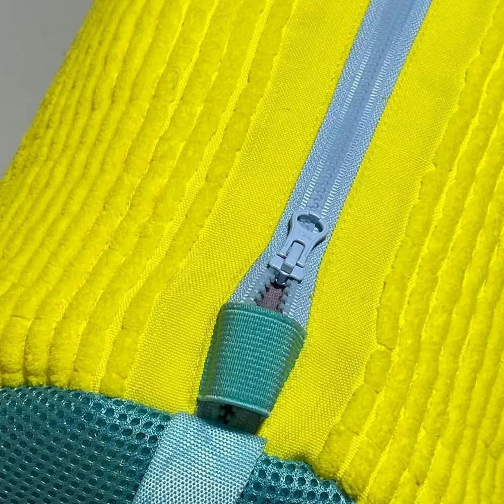 Прочный мешок для стирки обуви для всех типов обуви-Желтый с синей молнией,Идеально подходит для кроссовок и повседневной обуви, Мешок для стирки