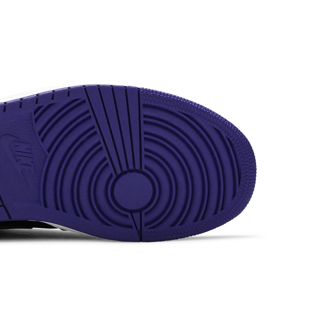 Air Jordan 1 Mid 'Dark Concord' (Unisex) Black / Dark Concord-White Vintage Basketball Shoes 554724 051