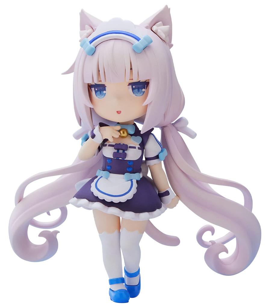 Plum Мини-фигурка Nekopara 100 Ванилла, Высота около 100 мм, ПВХ без масштаба, Предварительно окрашенная, Полная фигурка, PM38462
