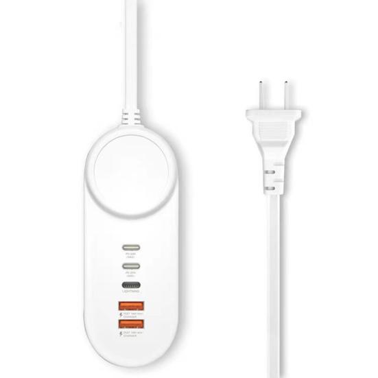 Зарядная розетка Plug-and-Play Стабильный выход Двойной интерфейс USB Type-C Высокоскоростная передача Быстрая зарядка 35 Вт PD USB C Сетевой фильтр Товары для дома