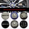 4PCS 75mm Car Floating Wheel Center Hub Caps Cover for Mercedes Benz B/C/E/S Class A Class C200L GLC GLK CLA Accessories.