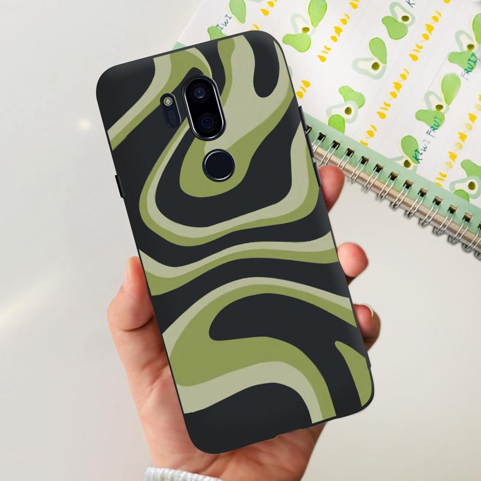 For LG G7 thinQ Case G710EM LM-G710 G710 Luxury Painted Cover Soft Silicone Phone Cases For LG G7 ThinQ Back Covers 6.1'' Bumper