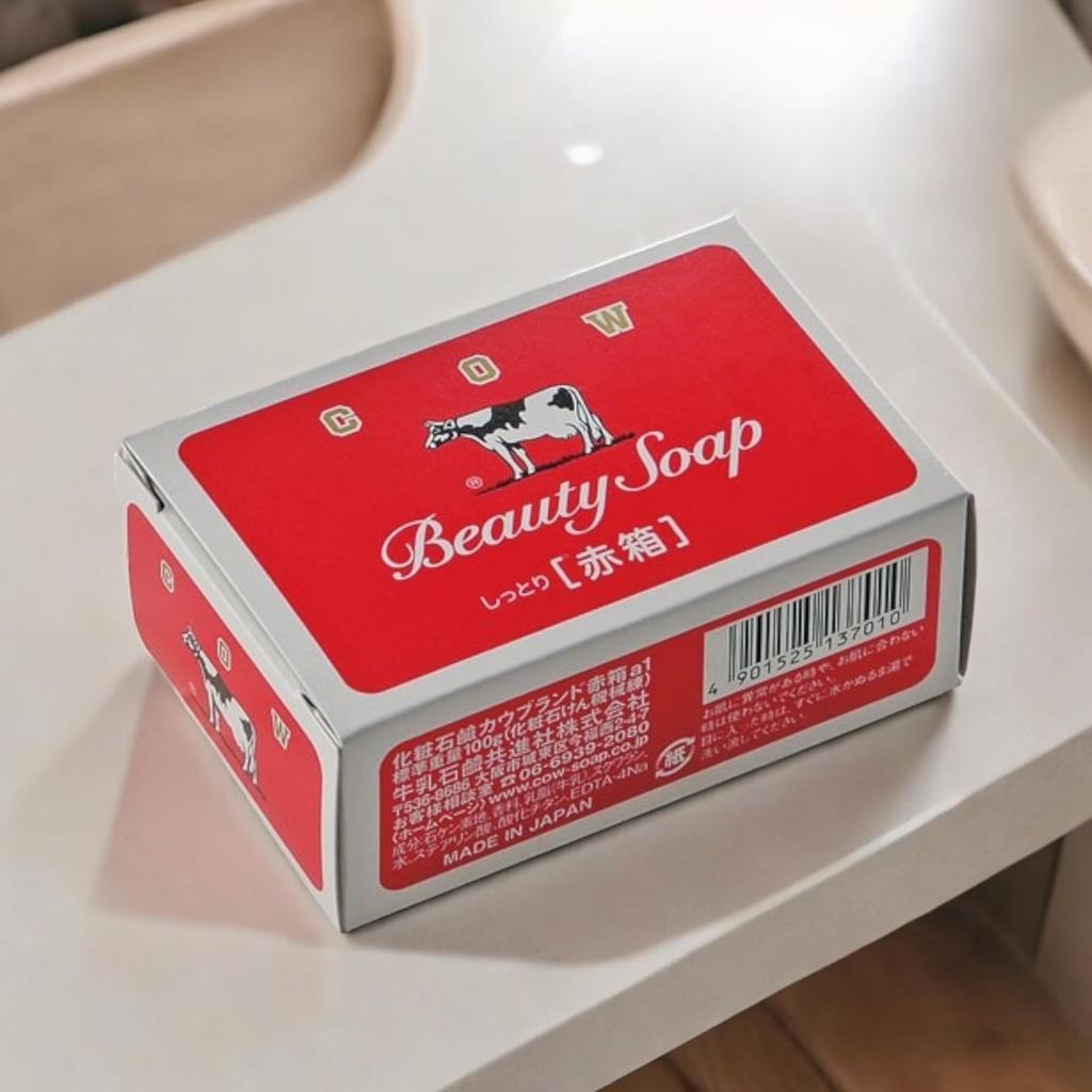 Оригинальный набор мыла Cow brand в красной коробке 90 г x 6 штук x 3 набора 18 оригинальных памяток ACTYUK [ACTYUK] (всего штук) +